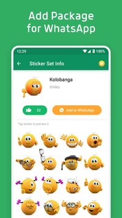 Стикеры для WhatsApp* и Эмодзи 3.4.5. Скриншот 1