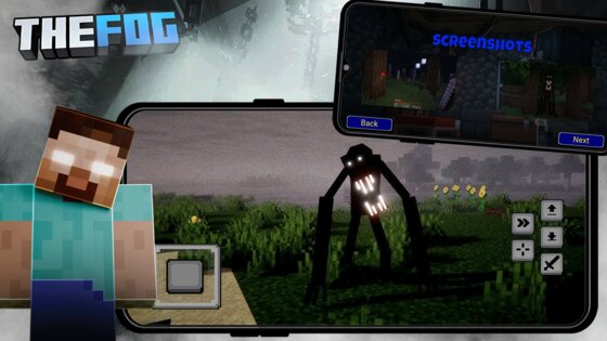 Mod Creatures of the Fog MCPE 4.0. Скриншот 3