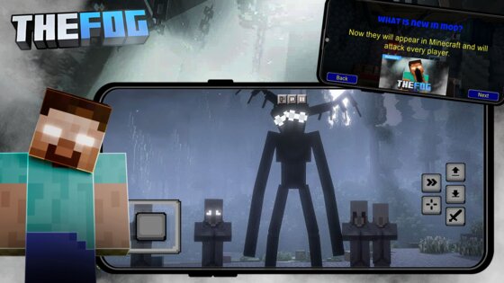 Mod Creatures of the Fog MCPE 4.0. Скриншот 9