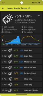 QuickWeather 2.8.7. Скриншот 6