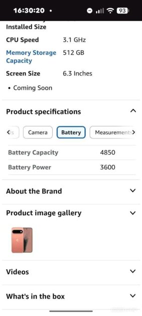 В сети утекли изображения, цена и характеристики Google Pixel 11