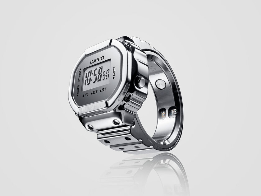Casio выпустила первое в истории компании кольцо с пульсометром в виде часов