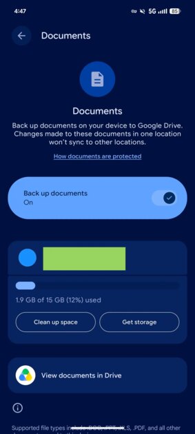 В Android появилась функция резервного копирования документов на «Google Диске»
