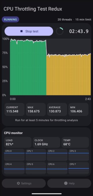 Вышло новое приложение для проверки троттлинга процессоров — CPU Throttling Test Redux