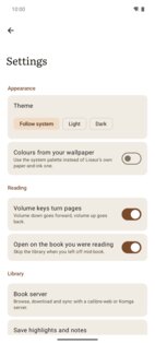 Liseur 0.10.0. Скриншот 6