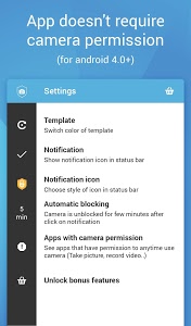 Camera Blocker 2.33. Скриншот 2