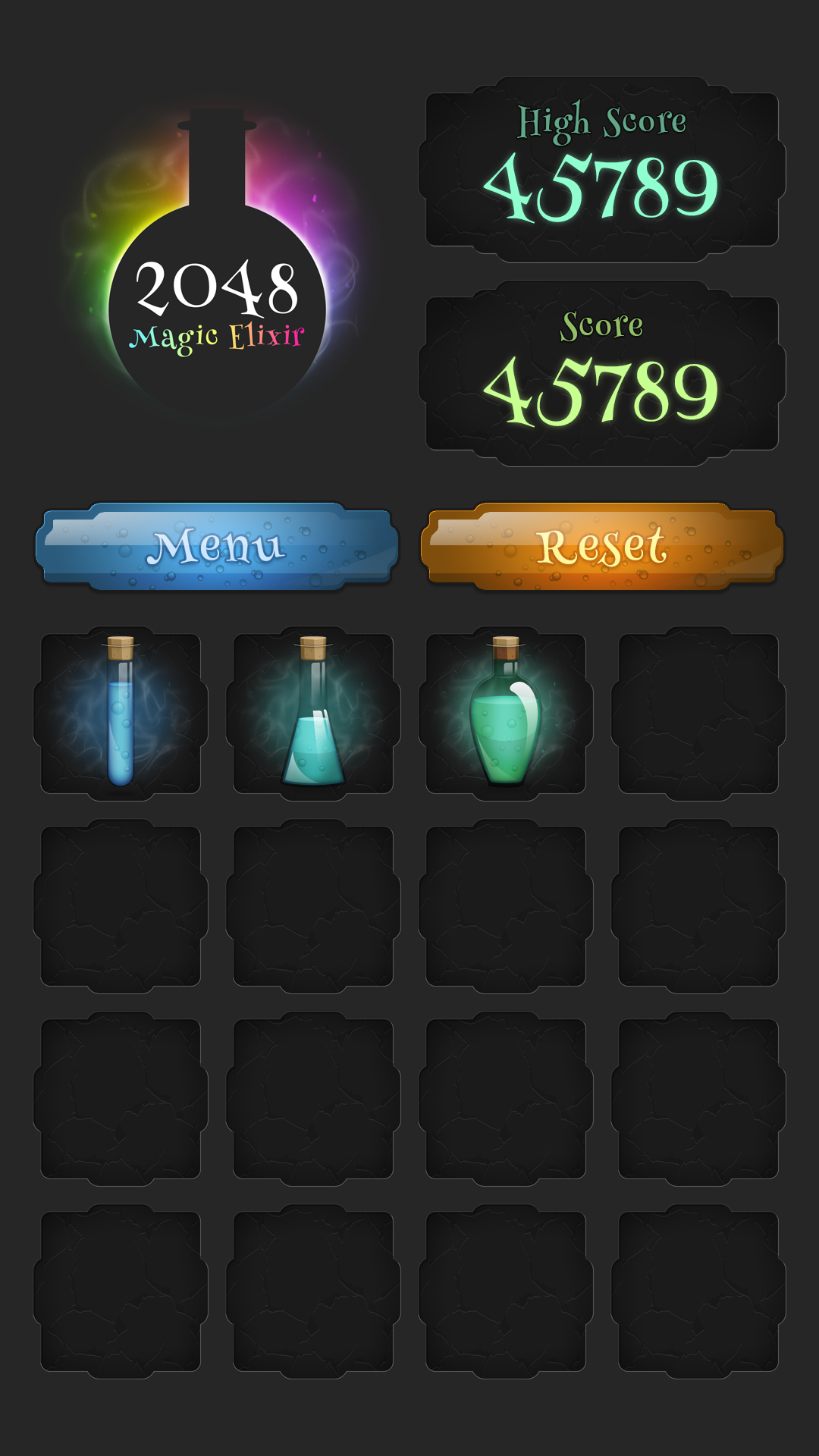 2048: Magic Elixir 1.0.2.0. Скриншот 2