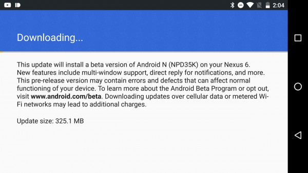 Стартует бета-тест нового Android N
