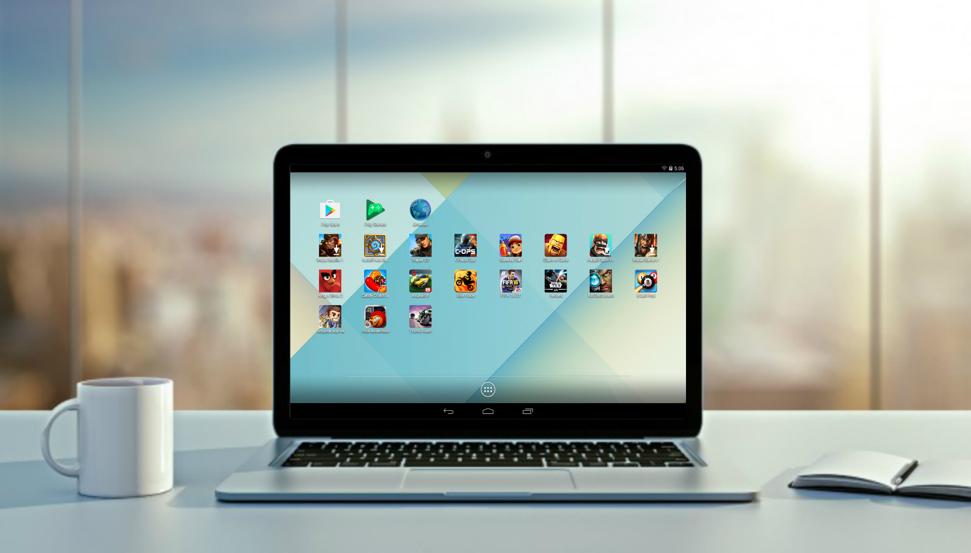 LeapDroid. Скриншот 3