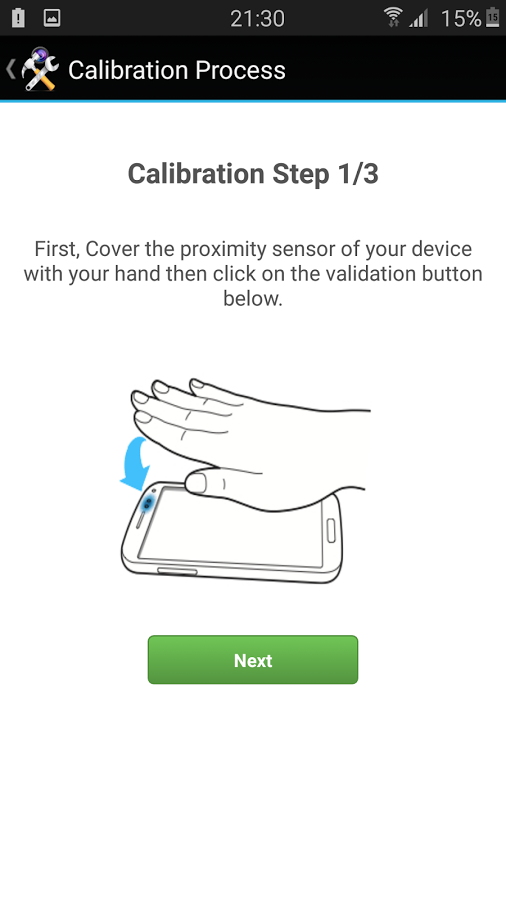 Proximity Sensor Reset Doctor 4.0. Скриншот 2