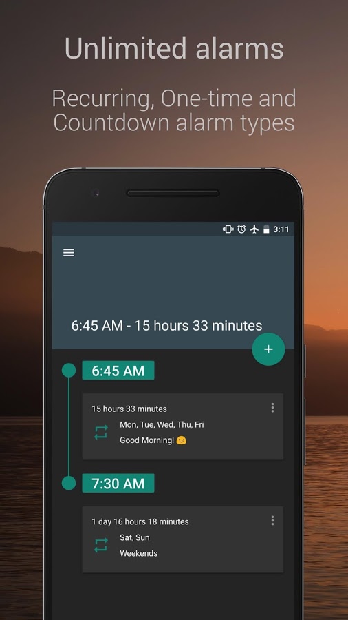 AMdroid – будильник + таймер, секундомер 5.6.0. Скриншот 2