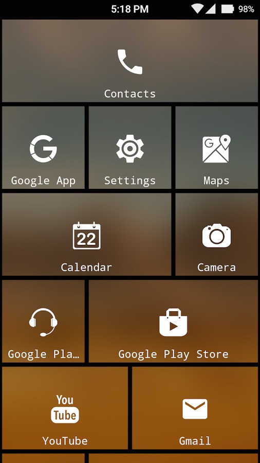 8.1 Metro Look Launcher 95.0. Скриншот 7