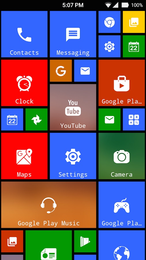 8.1 Metro Look Launcher 95.0. Скриншот 8