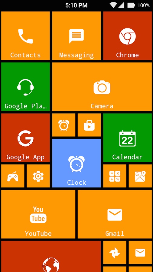 8.1 Metro Look Launcher 95.0. Скриншот 10