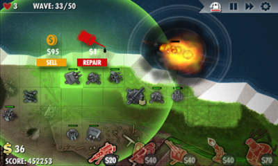 iBomber Defense. Скриншот 1
