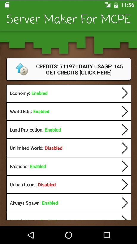 Server Maker for MCPE 1.4.26. Скриншот 2