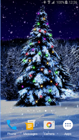 Snowy Christmas Tree 3D LWP 4.0. Скриншот 2