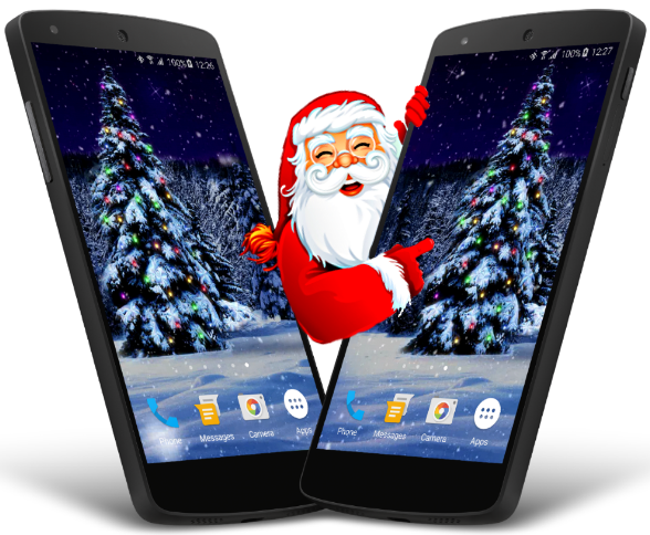 Snowy Christmas Tree 3D LWP 4.0. Скриншот 1