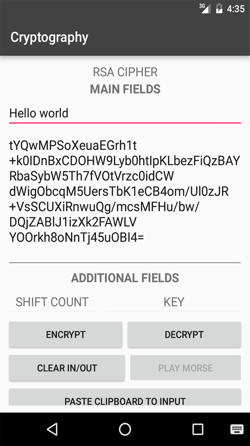 Cryptography – инструмент для шифрования 1.37.1. Скриншот 3