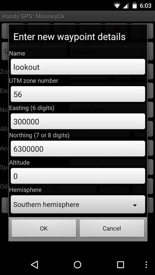 Handy GPS 44.5. Скриншот 5
