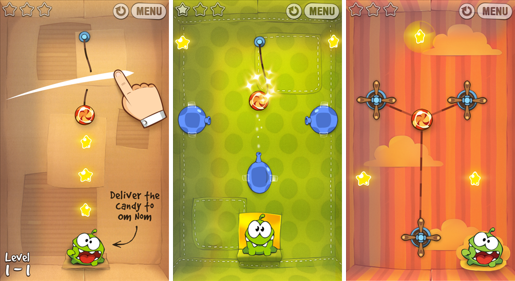 Cut The Rope вышла для Windows Phone