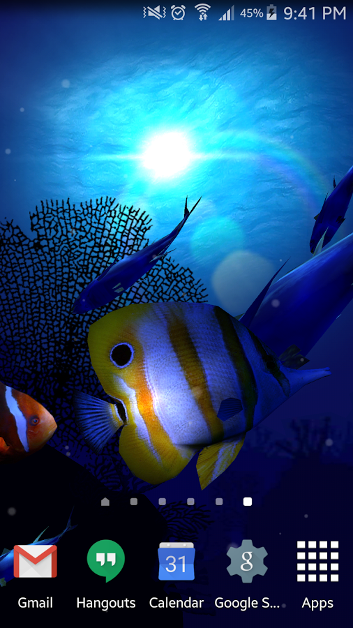 Ocean Blue 3D 2.1.0. Скриншот 3