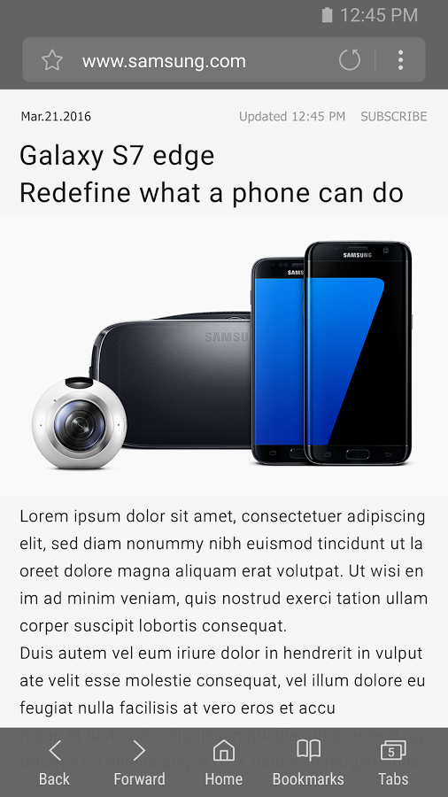 Samsung Internet Browser Beta 30.0.0.51. Скриншот 2