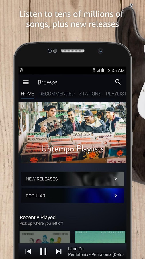 Amazon Music 26.13.1. Скриншот 1