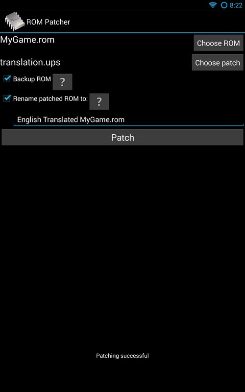 ROM Patcher 2.16. Скриншот 6