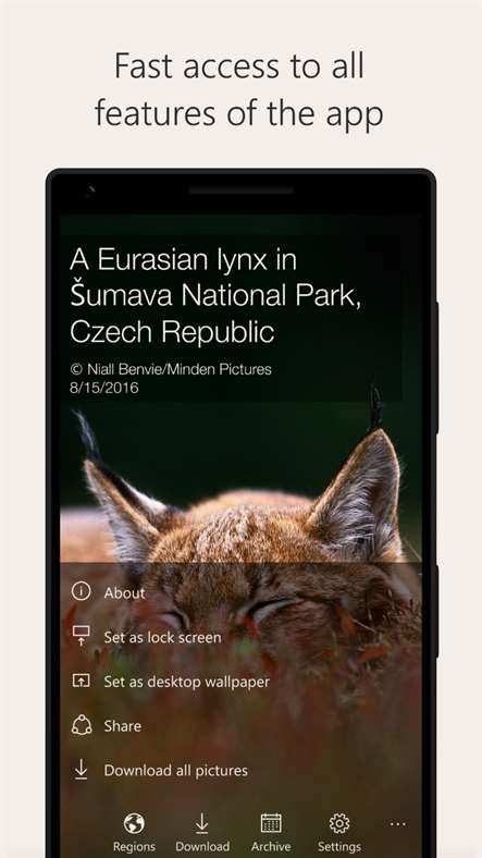 DailyPic — Bing Wallpaper 2.8.1.0. Скриншот 7