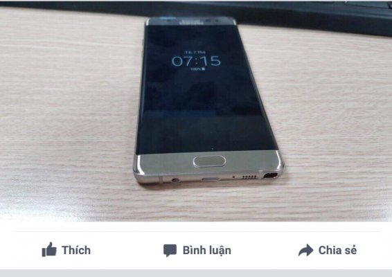 Фото восстановленного Galaxy Note 7R попали в сеть