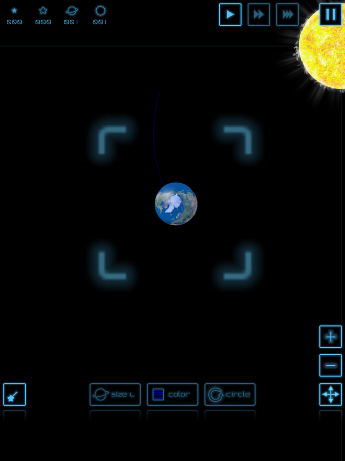 Planet Simulation 3.0.0. Скриншот 7