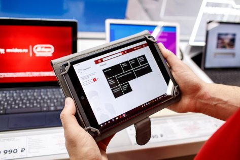 М.Видео и Microsoft снабдят продавцов планшетами на Windows