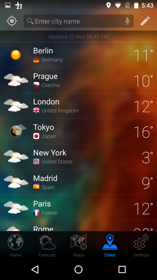 Weather Now 0.3.74. Скриншот 7