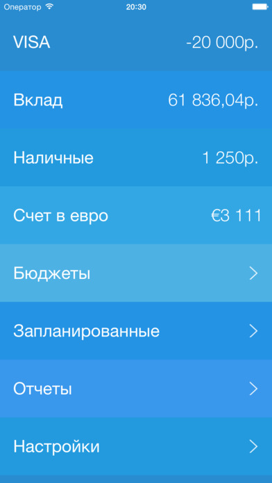 Debit & Credit — Учет финансов. Скриншот 2
