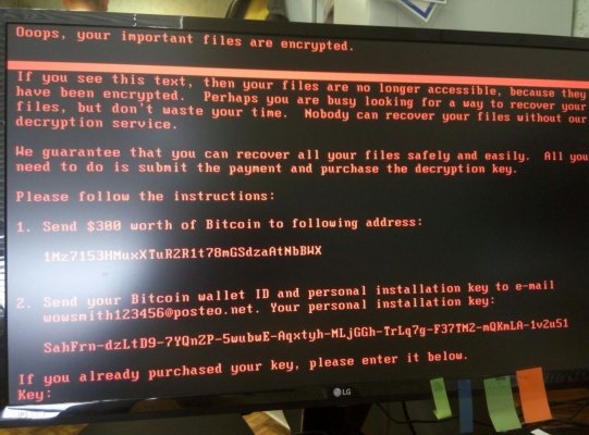 Аналог вируса WannaCry поразил Украину и частично Россию