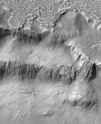 NASA показало марсианский Ниагарский водопад из лавы