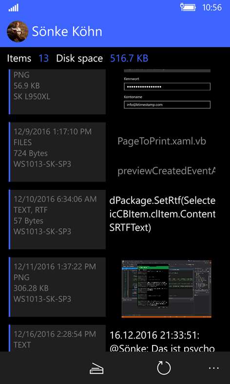 ClipboardX 1.1.16.0. Скриншот 1