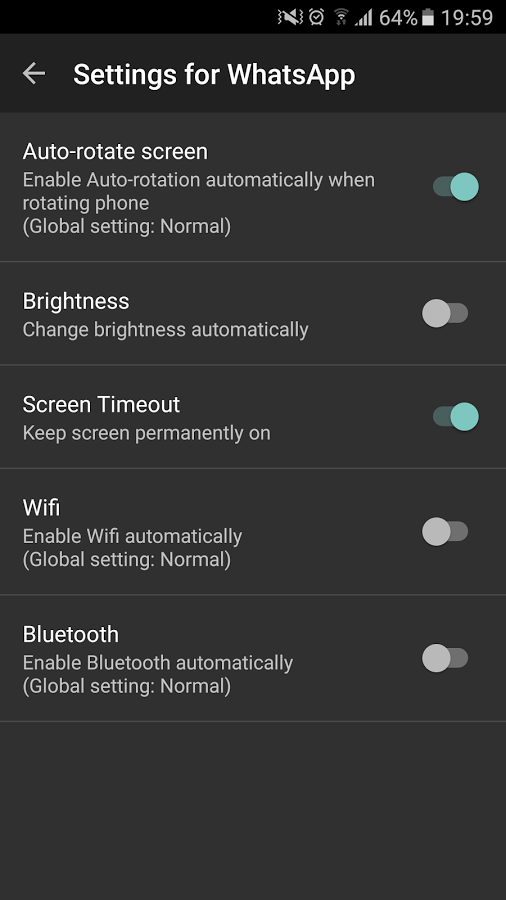 Smart Settings 1.6.5. Скриншот 2