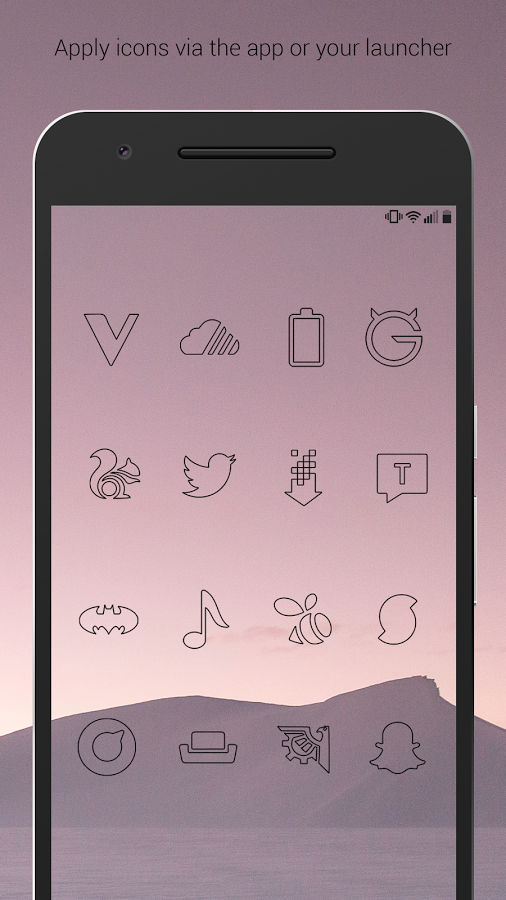 Lines Dark – Icon Pack 3.7.5. Скриншот 5