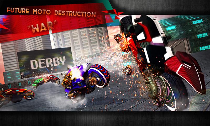 Demolition Derby Future Bike Wars 1.1. Скриншот 2