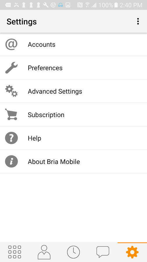 Bria Mobile 6.22.1. Скриншот 5