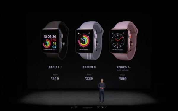 Apple представила Watch 3 — умные часы с LTE