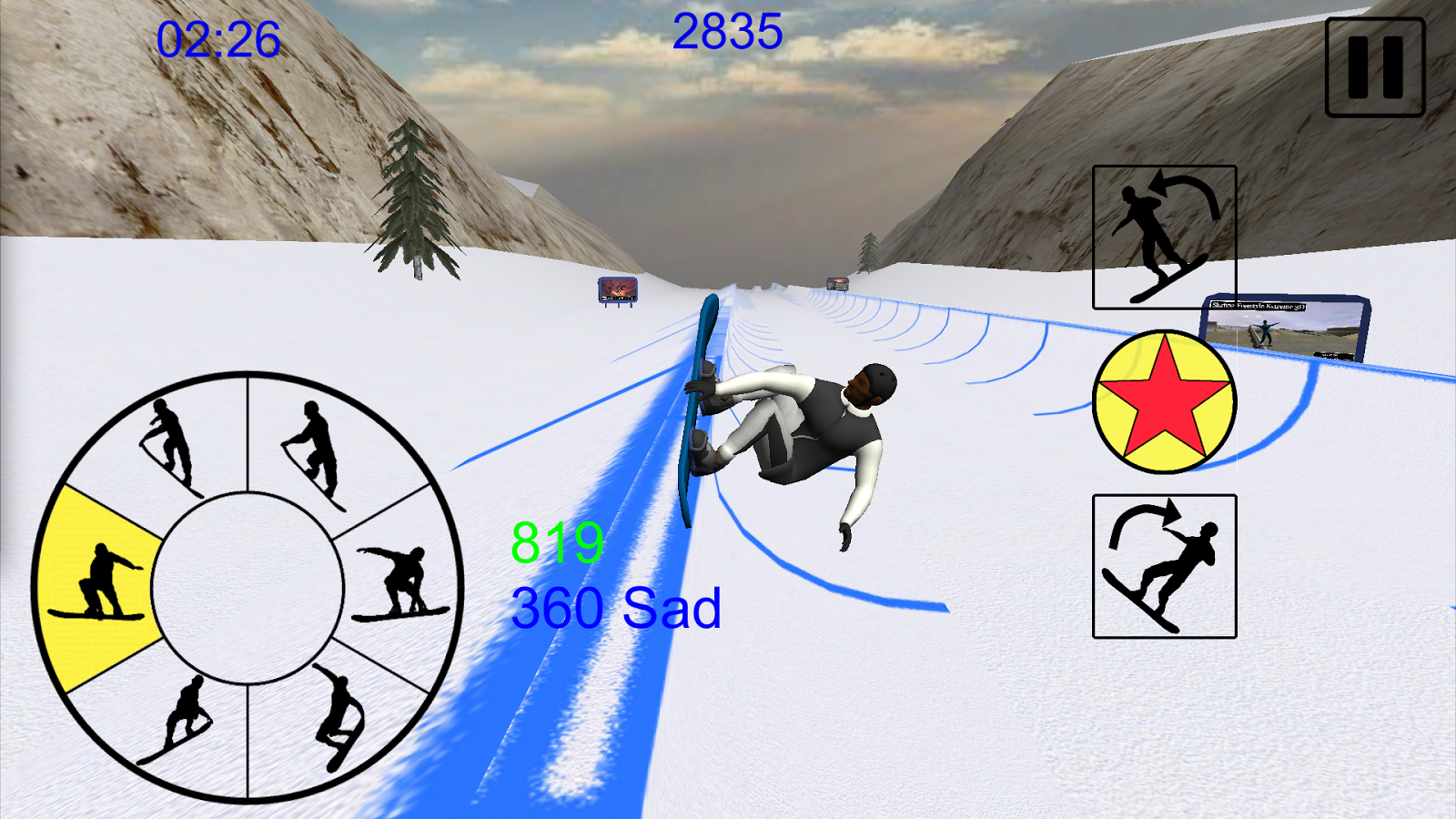 Snowboard Freestyle Mountain 1.13. Скриншот 13