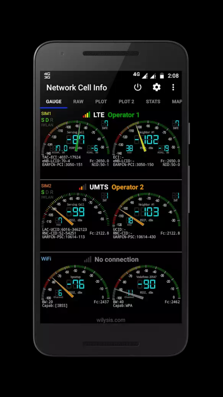 Network Cell Info Lite 7.3.6. Скриншот 1
