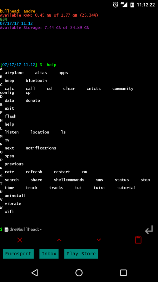 Linux CLI Launcher 6.15. Скриншот 1