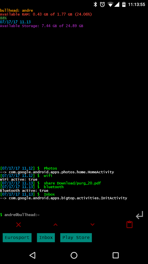 Linux CLI Launcher 6.15. Скриншот 2