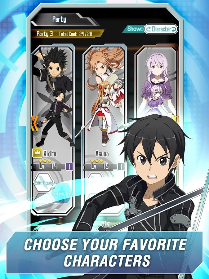 Sword Art Online — Memory Defrag 3.0.2. Скриншот 2