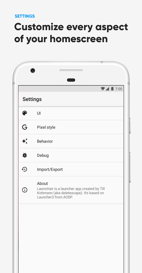 Lawnchair Launcher 1.2.0.1884. Скриншот 5