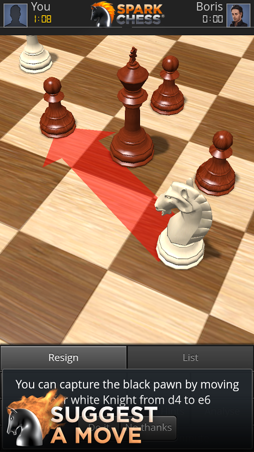SparkChess 20.2.9. Скриншот 4